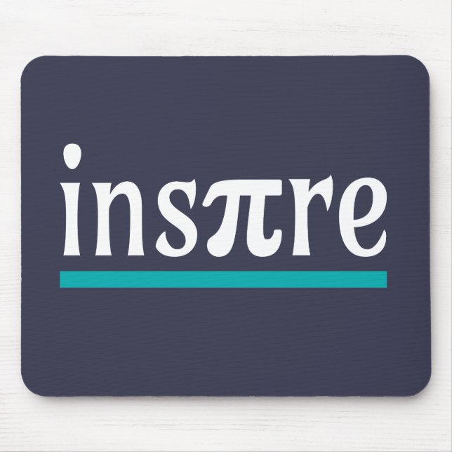 Inspire Math Pun Funny Inspirational Mouse Mat (Front)