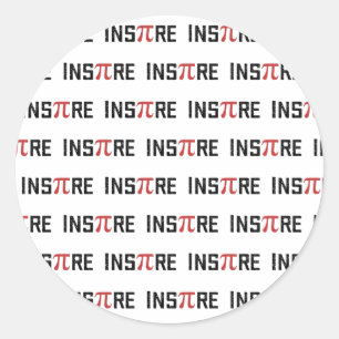 InsPire Pi day   Happy Pi day Math Gifts Classic Round Sticker