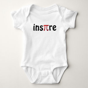 Inspire Pi Day Math Black Red Baby Bodysuit