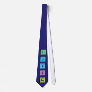 Inspire Tie (Periodic Elements)- white back