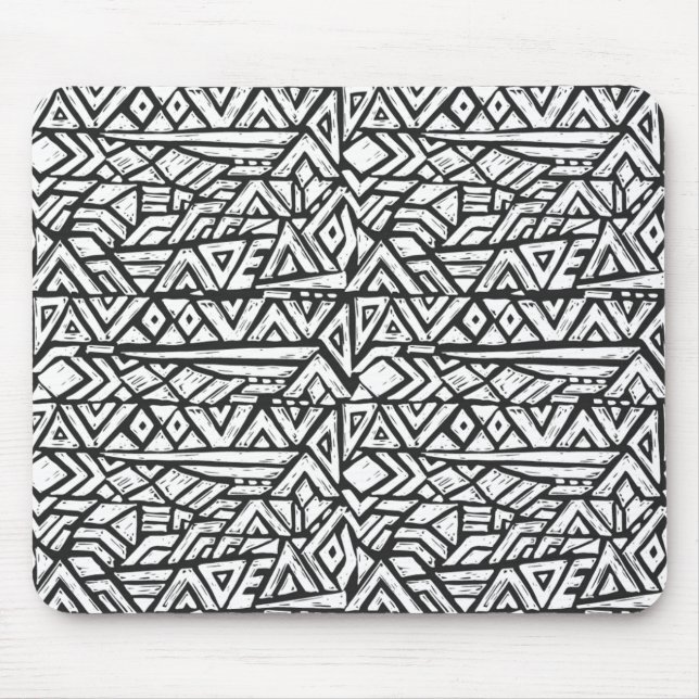 Inspired Artsy Tribal Pattern Mouse Mat (Front)