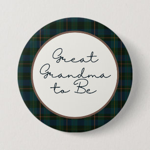 Inspired Baby Shower Great Grandma 7.5 Cm Round Badge
