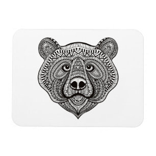 Inspired Bear Face Magnet