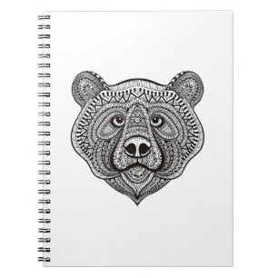 Inspired Bear Face Notebook