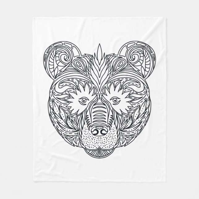 Inspired Bear Fleece Blanket (Front)