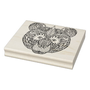 Inspired Bear Rubber Stamp