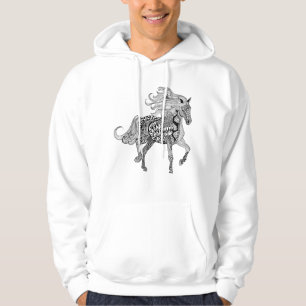 Inspired Black Horse Hoodie