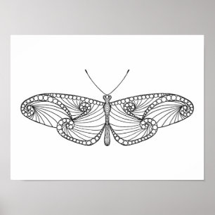 Inspired Butterfly Art 2 Poster