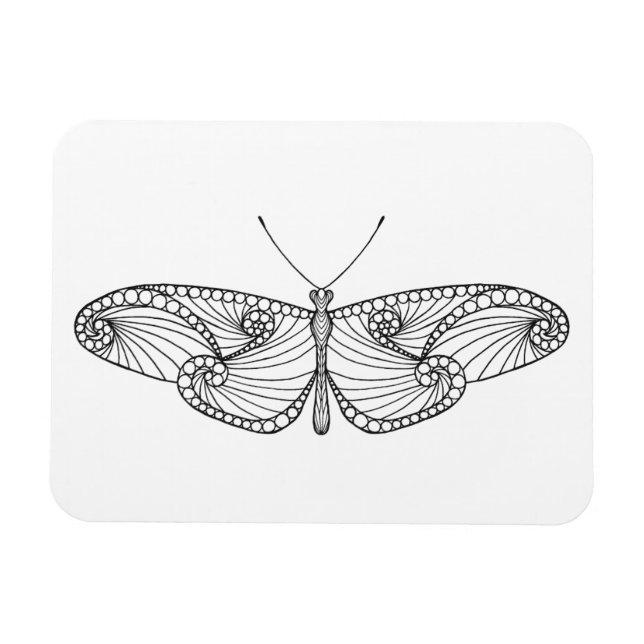 Inspired Butterfly Art Magnet (Horizontal)