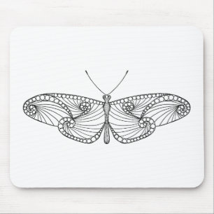 Inspired Butterfly Art Mouse Mat