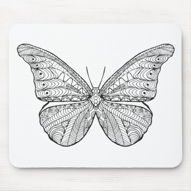 Inspired Butterfly Mouse Mat (Front)