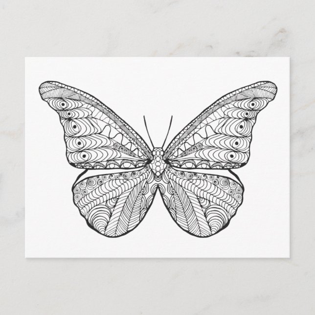 Inspired Butterfly Postcard (Front)