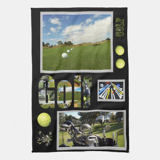 Inspired By Golf, Tea Towel (Vertical)