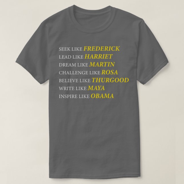 Inspired by Heroes T-Shirt (Design Front)