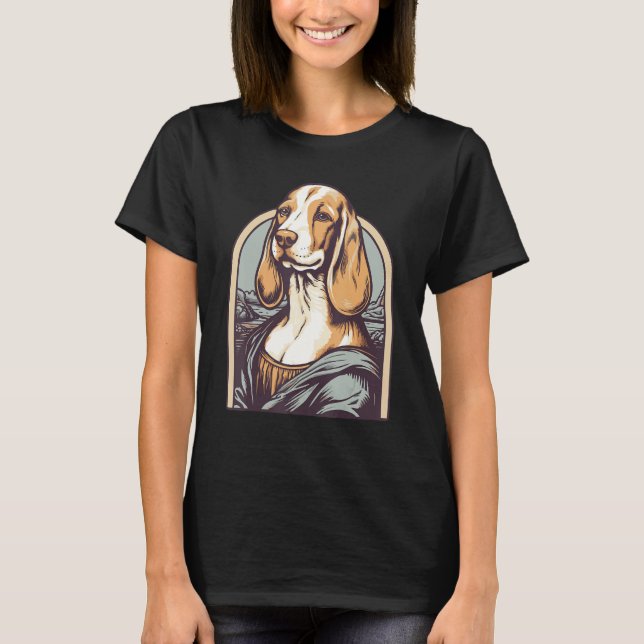 Inspired by Lisa Art Portrait of a Beagle Dog T-Shirt (Front)