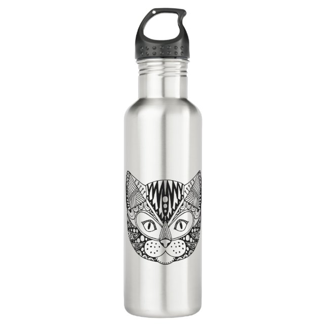 Inspired Cat 710 Ml Water Bottle (Front)