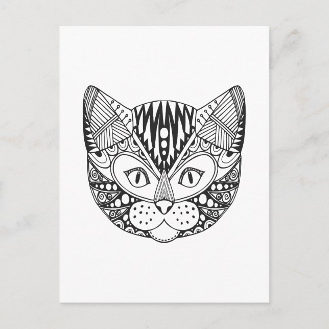 Inspired Cat Postcard (Front)