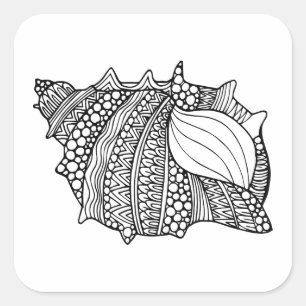 Inspired Doodle Square Sticker