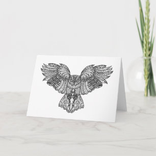 Inspired Eagle Owl Card