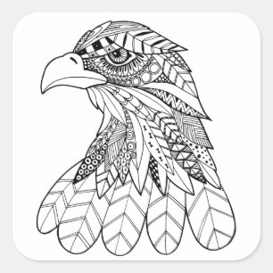 Inspired Eagle Square Sticker