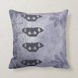 Inspired Elegant Butterflies Purple Cushion