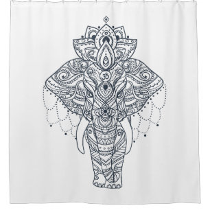 Inspired Elephant Shower Curtain