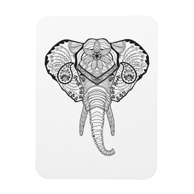 Inspired Elphant Head Magnet (Vertical)
