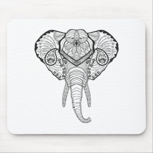 Inspired Elphant Head Mouse Mat