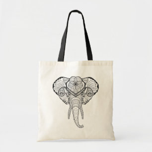 Inspired Elphant Head Tote Bag