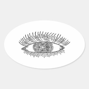 Inspired Eye Oval Sticker