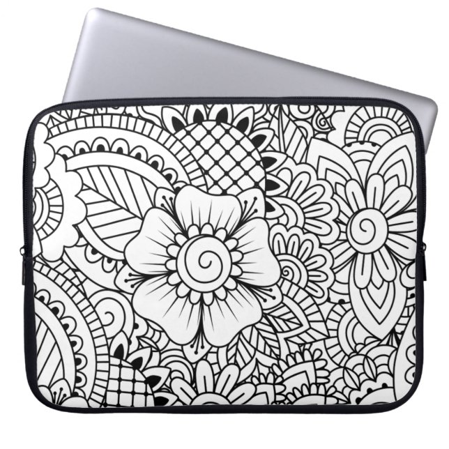 Inspired Flowers Laptop Sleeve (Front)