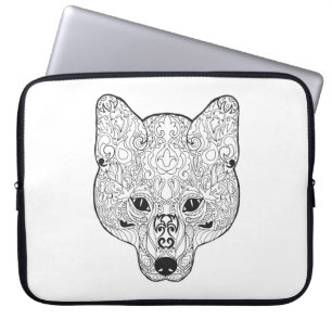 Inspired Fox Head Laptop Sleeve