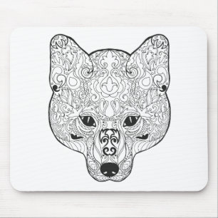 Inspired Fox Head Mouse Mat