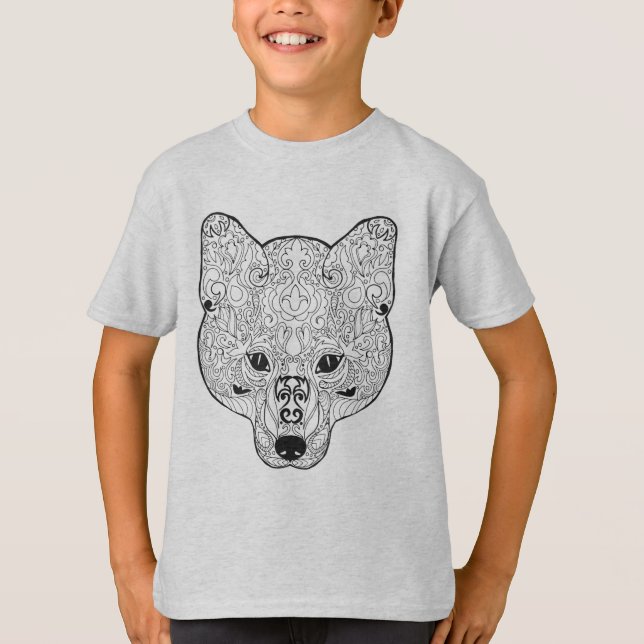 Inspired Fox Head T-Shirt (Front)