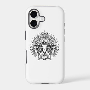 Inspired French Bulldog In War Bonnet