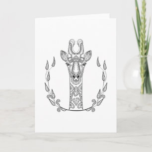 Inspired Giraffe Card