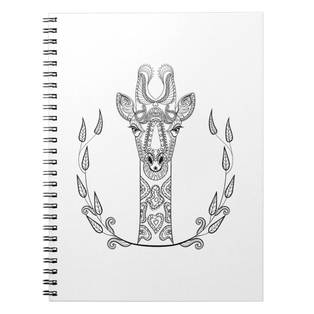 Inspired Giraffe Notebook (Front)