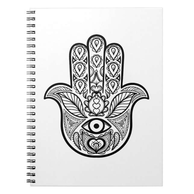 Inspired Hamsa Hand Notebook (Front)