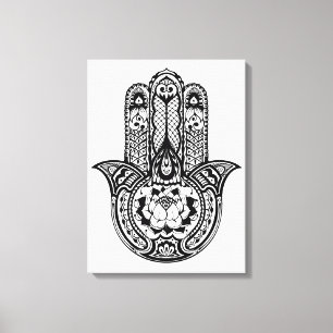 Inspired Hamsa Symbol 6 Canvas Print