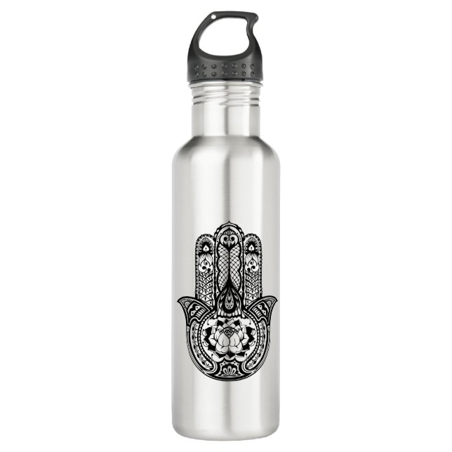 Inspired Hamsa Symbol 710 Ml Water Bottle (Front)