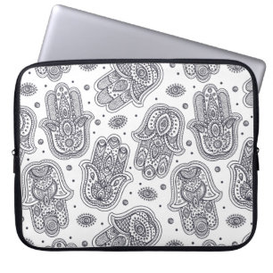 Inspired Hand Drawn Hamsa Laptop Sleeve