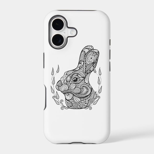 Inspired Head Of Rabbit In Wreath (Back)