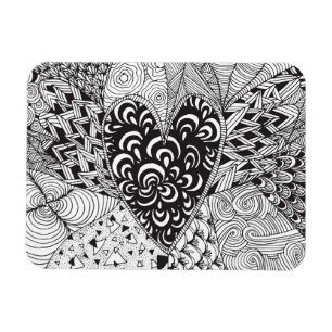 Inspired Heart Doodle Magnet