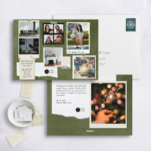 "Inspired Holiday" Corporate Mood Board Holiday Card