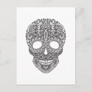 Inspired Human Skull Postcard