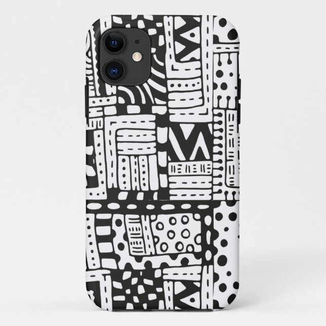 Inspired Indian Abstract Figures Case-Mate iPhone Case (Back)