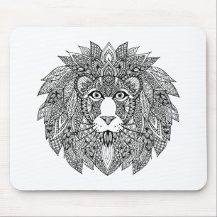 Inspired Lion Head 4 Mouse Mat