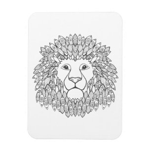 Inspired Lion Head Magnet