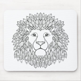 Inspired Lion Head Mouse Mat