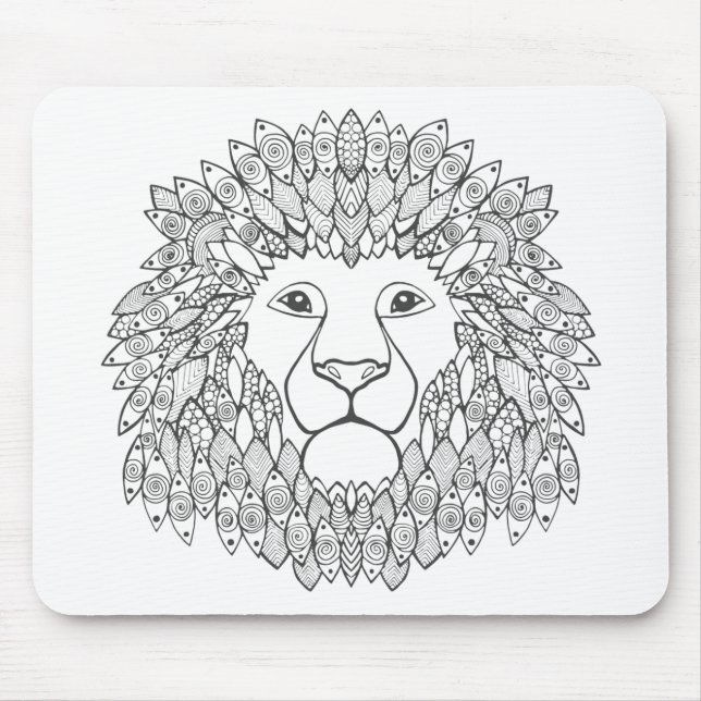 Inspired Lion Head Mouse Mat (Front)
